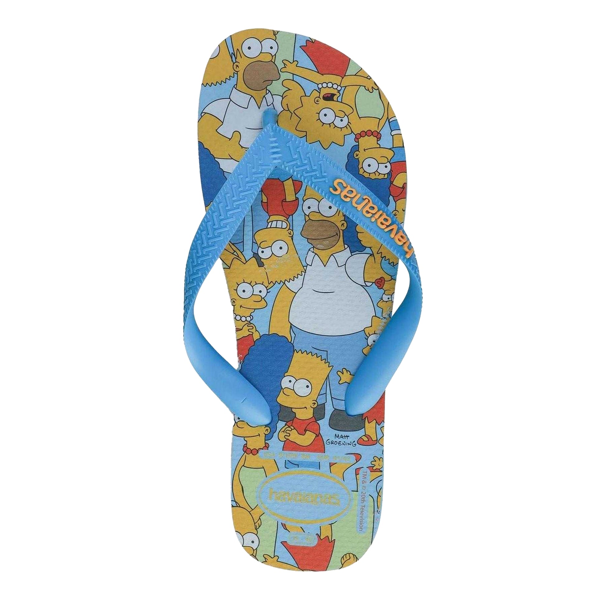 Blue - Side - Havaianas Childrens-Kids The Simpsons Flip Flops