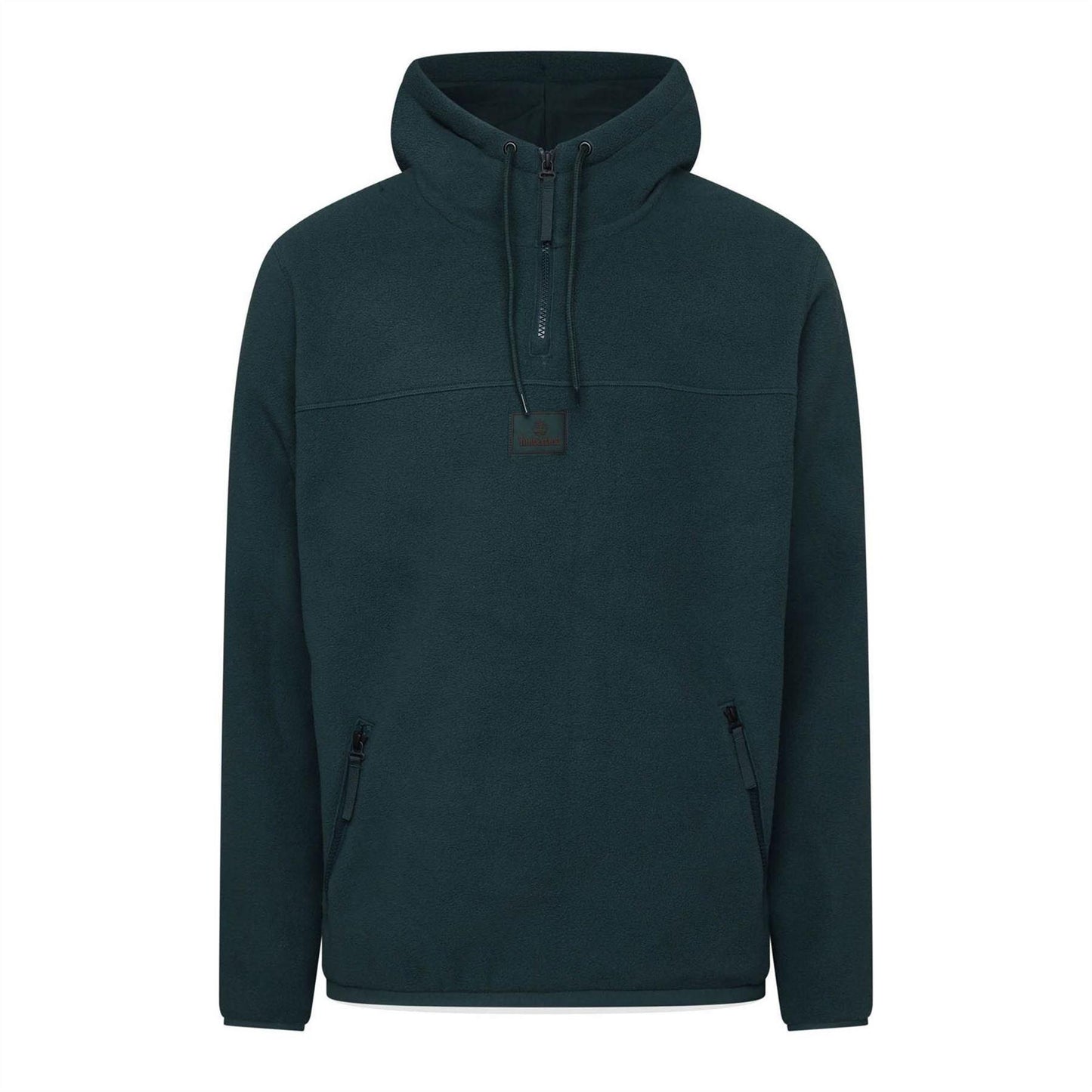 Green - Front - Timberland Mens Polar Fleece Kangaroo Pocket Hoodie
