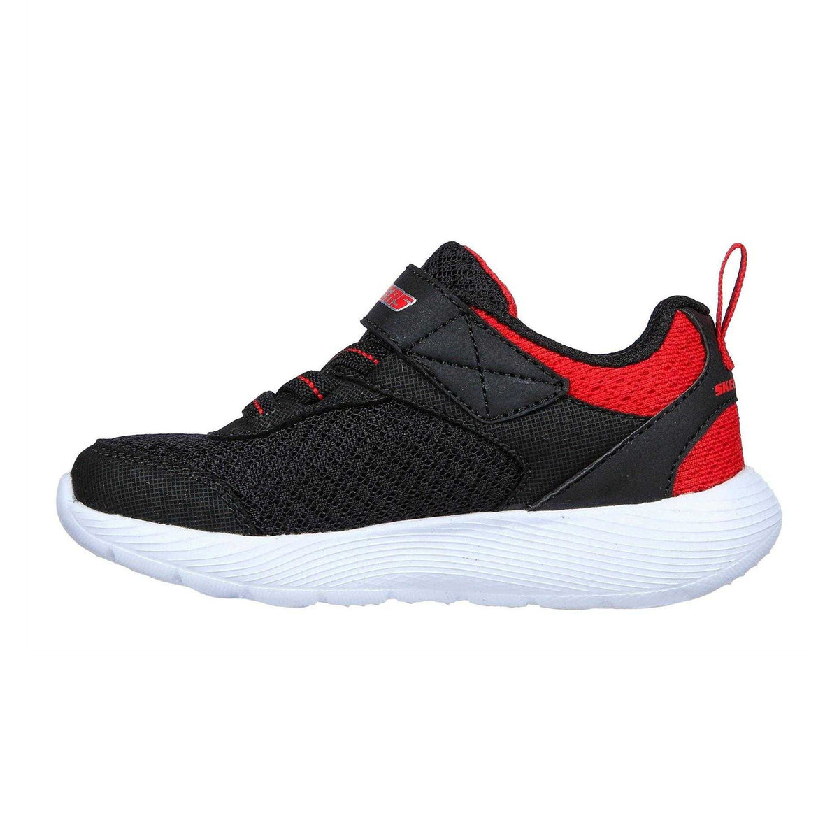 Black-Red - Back - Skechers Childrens-Kids Dyna Lite Low Cut Trainers