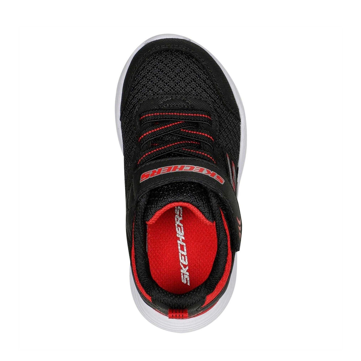 Black-Red - Lifestyle - Skechers Childrens-Kids Dyna Lite Low Cut Trainers