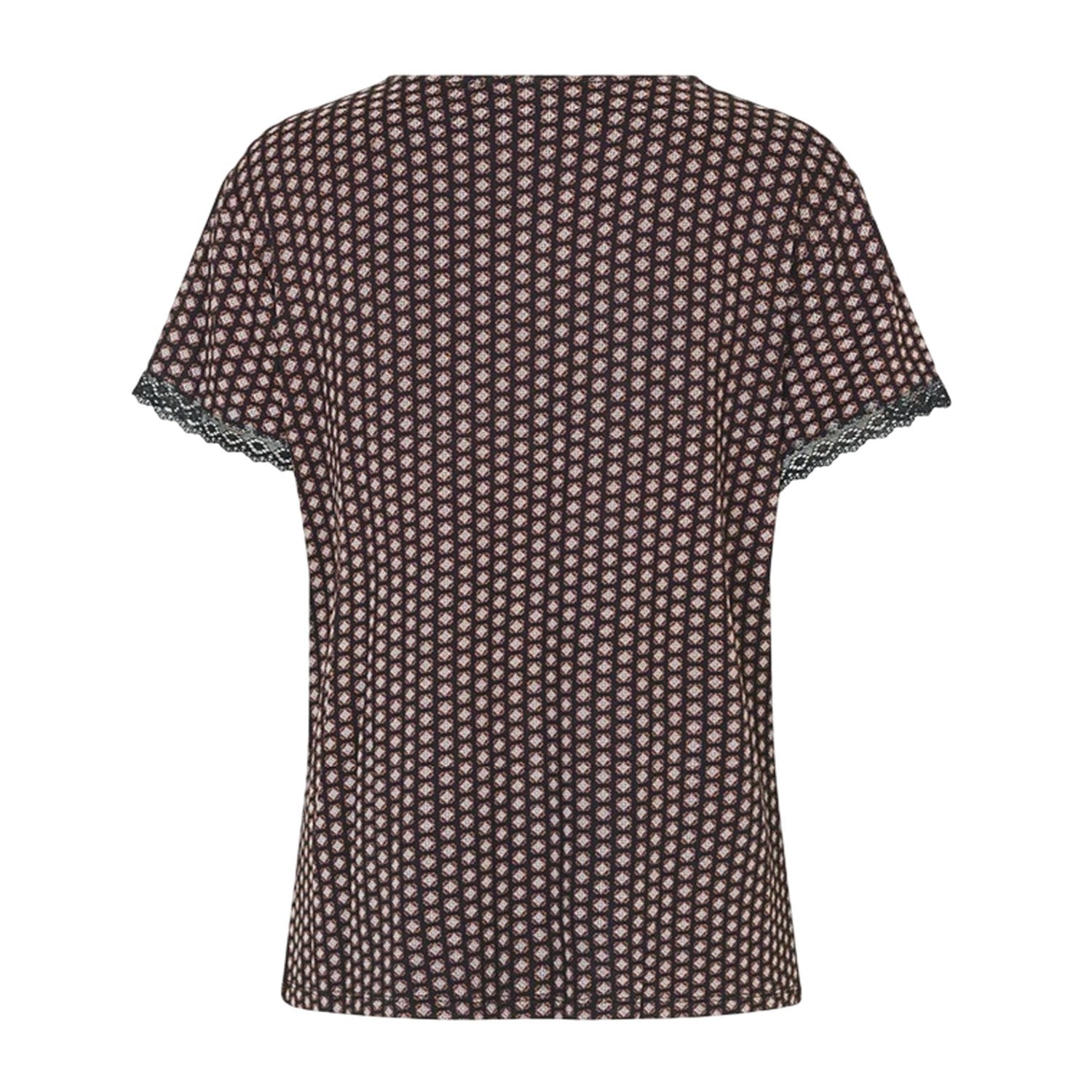 Black - Back - CCDK Copenhagen Womens-Ladies Jacqueline Dotted T-Shirt