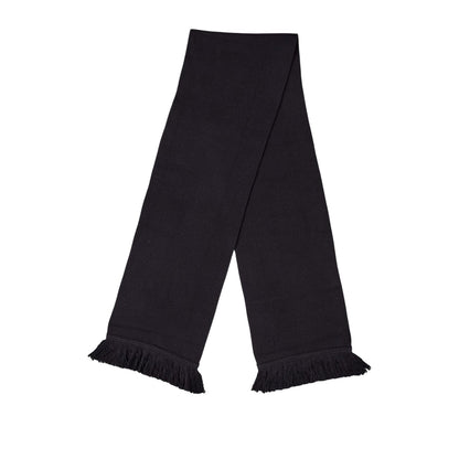 Black - Back - Pretty Green Mens Fringe Scarf
