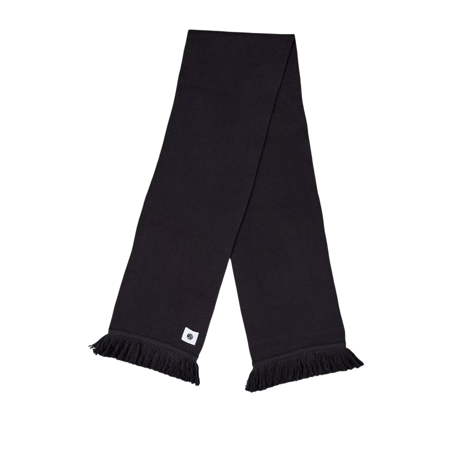 Black - Front - Pretty Green Mens Fringe Scarf