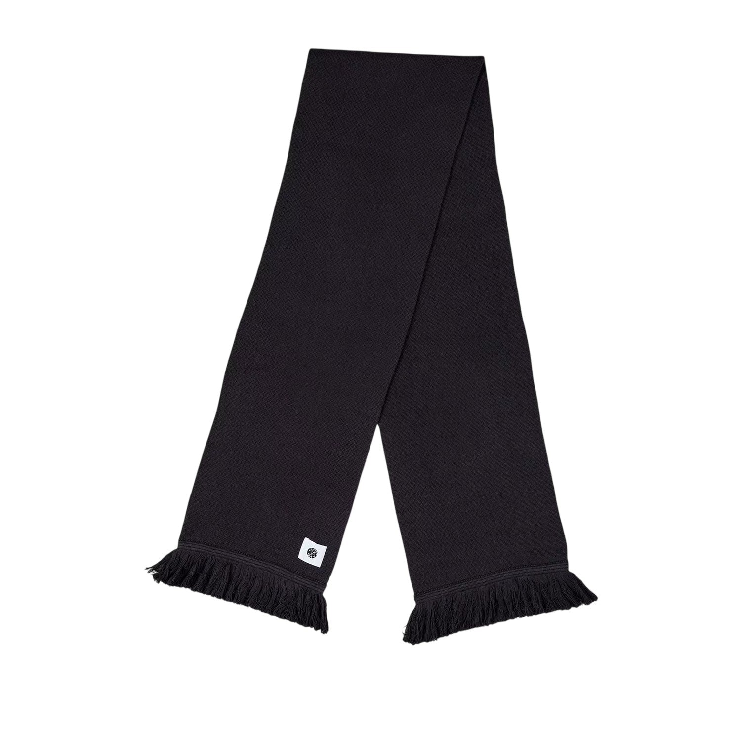 Black - Front - Pretty Green Mens Fringe Scarf
