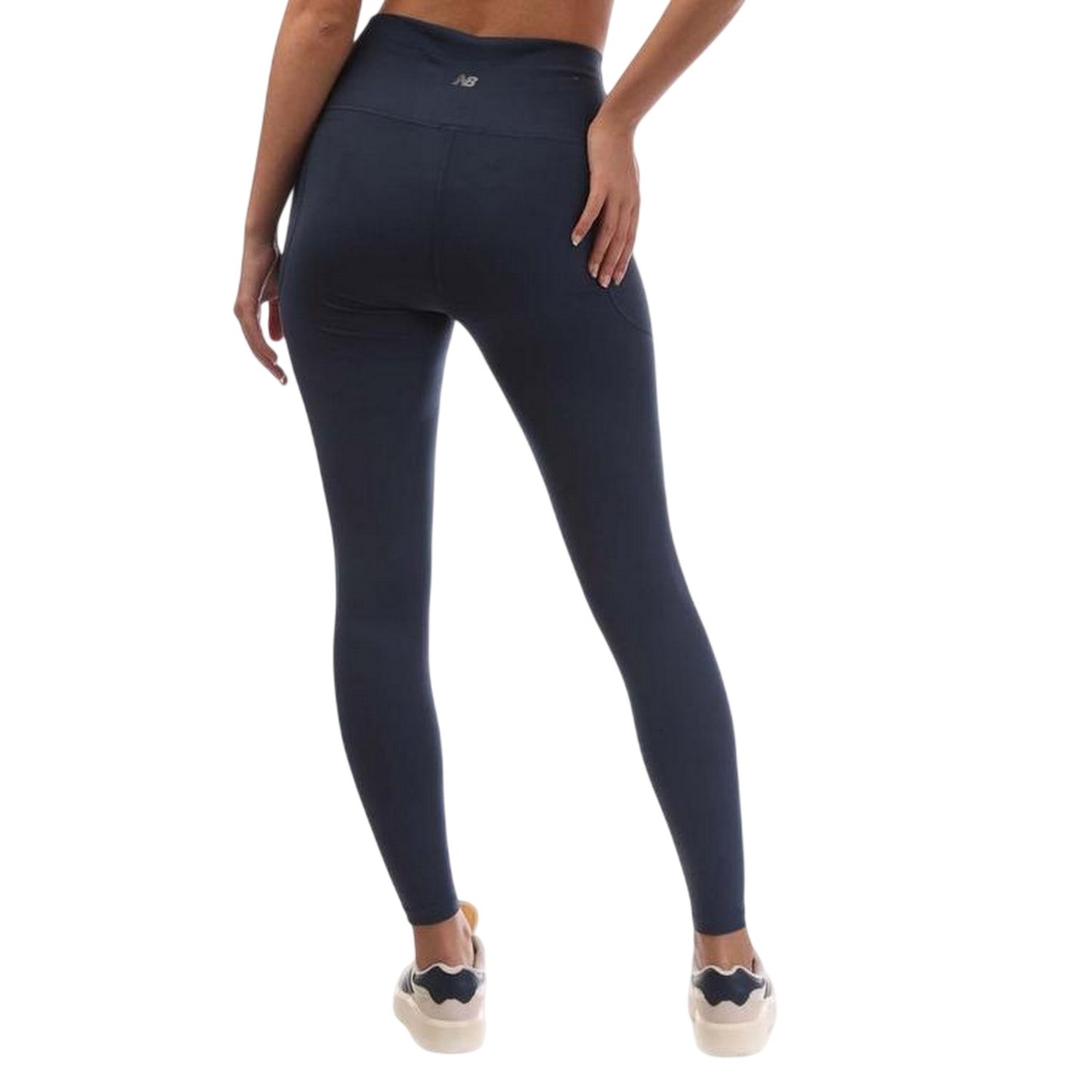 Navy - Back - New Balance Womens-Ladies High Rise Leggings