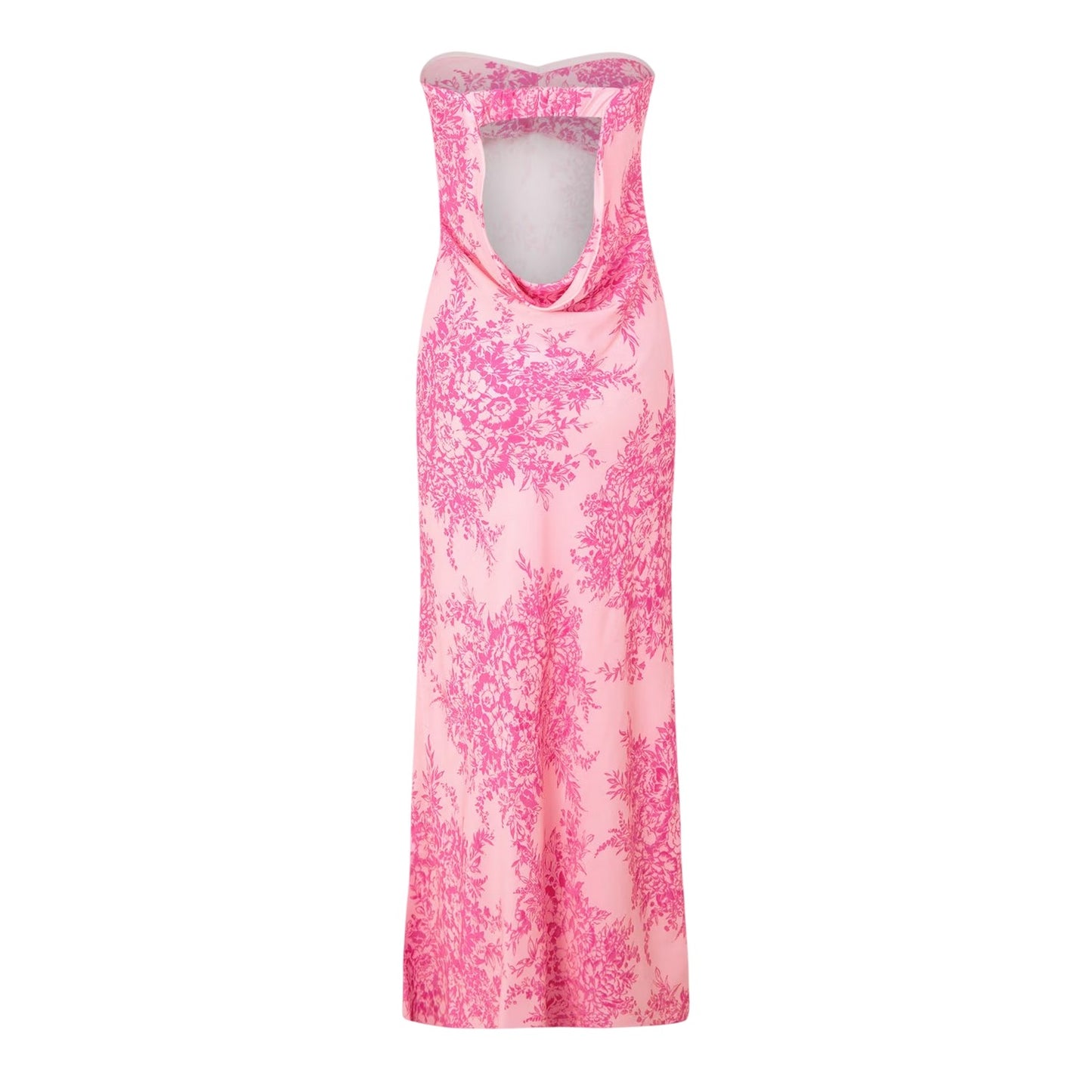 Pink - Back - Nobody´s Child Womens-Ladies Ruby Floral Pattern Slip Dress