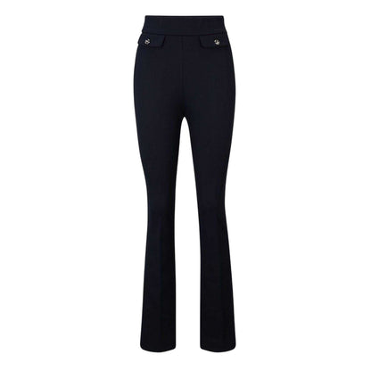 Dark Blue - Front - Hugo Boss Womens-Ladies Slim Trousers