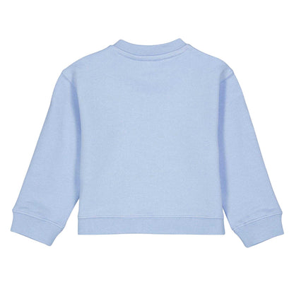 Blue - Back - Palm Angels Baby Arched Logo Sweatshirt