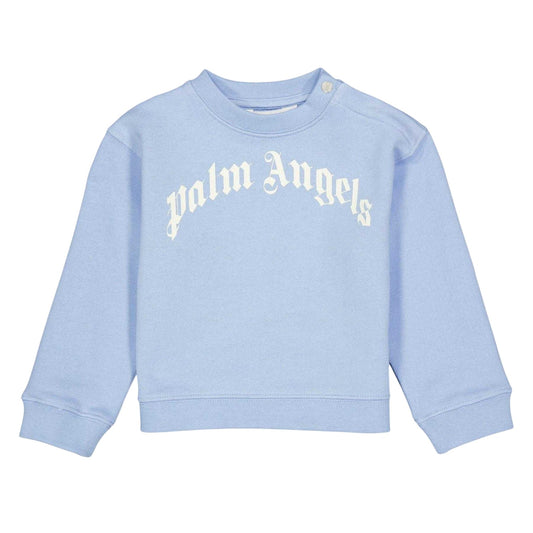 Blue - Front - Palm Angels Baby Arched Logo Sweatshirt
