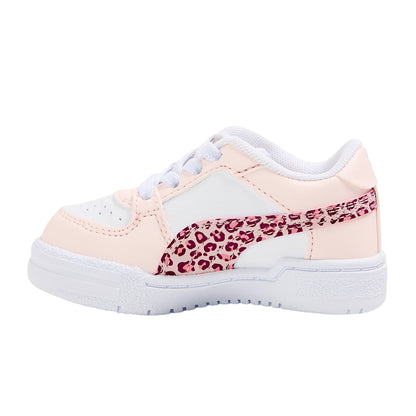 White - Back - Puma Childrens-Kids CA Pro Leopard Print Trainers