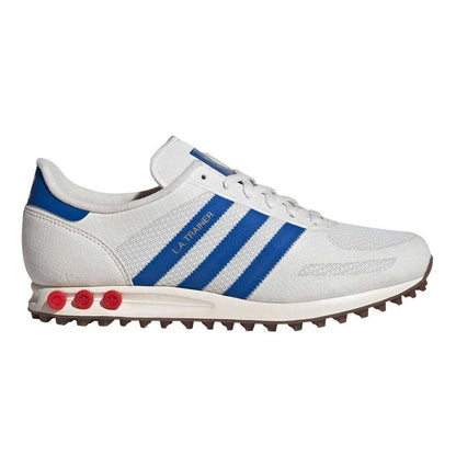 White - Front - Adidas Mens Originals L.A Flat Trainers