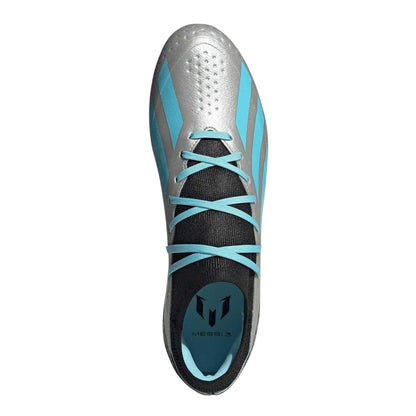 Silver-Blue-Black - Lifestyle - Adidas Mens X Crazyfast League Coated Firm Ground Football Boots