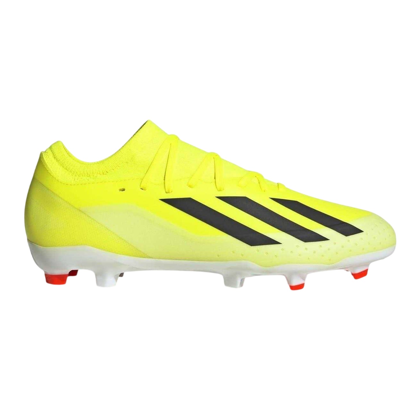 Yellow - Front - Adidas Mens X Crazyfast League Coated Firm Ground Football Boots