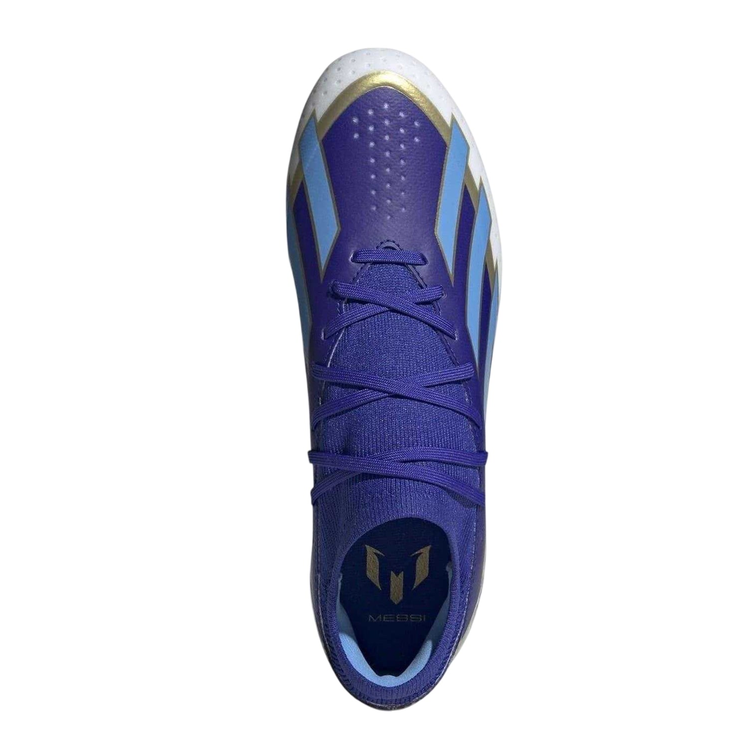 Blue-White - Lifestyle - Adidas Mens X Crazyfast League Coated Firm Ground Football Boots