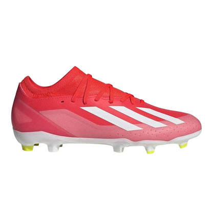 Red - Front - Adidas Mens X Crazyfast League Coated Firm Ground Football Boots
