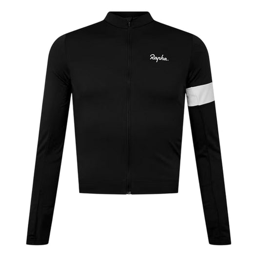 Black - Front - Rapha Mens Core Full Zip Cycling Jersey