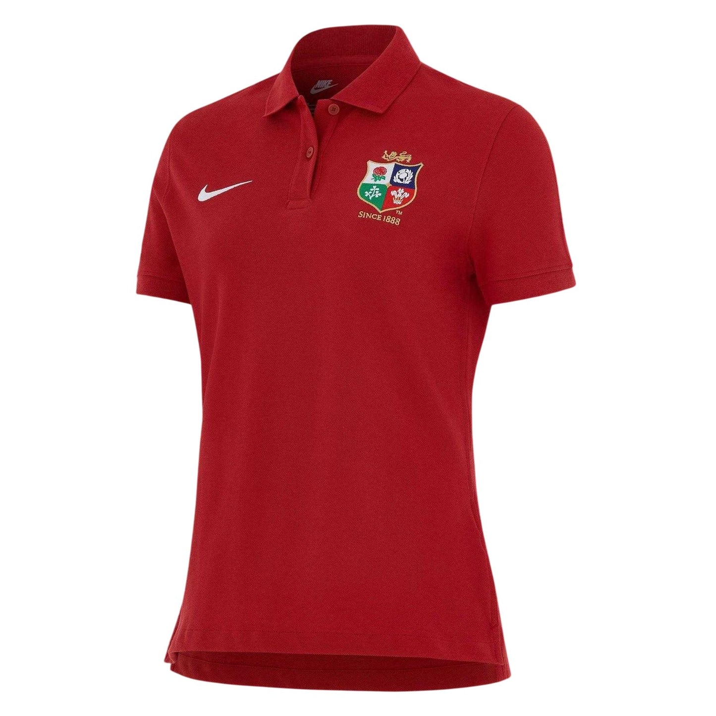 Pepper Red-White - Front - Nike Womens-Ladies Club British & Irish Lions Polo Shirt