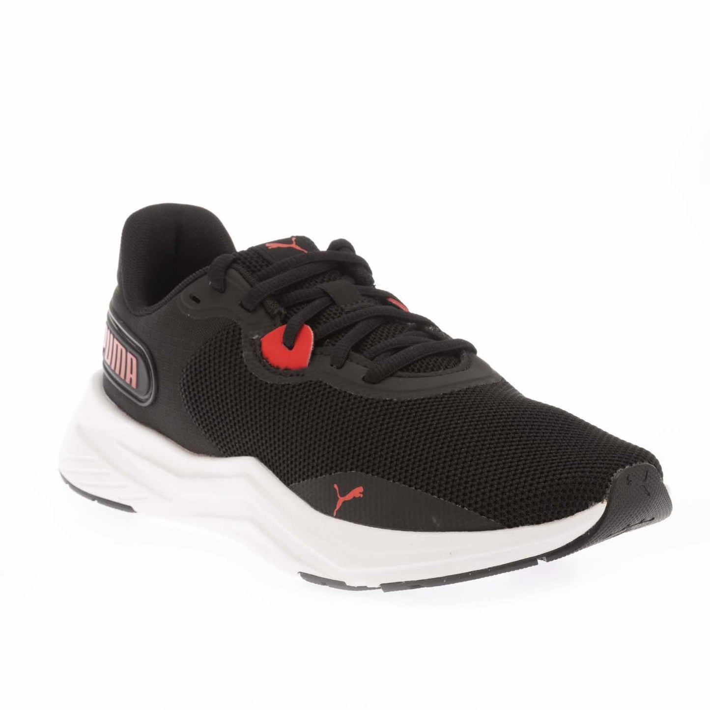Black-White - Front - Puma Mens Disperse XT 3 Knitted Trainers