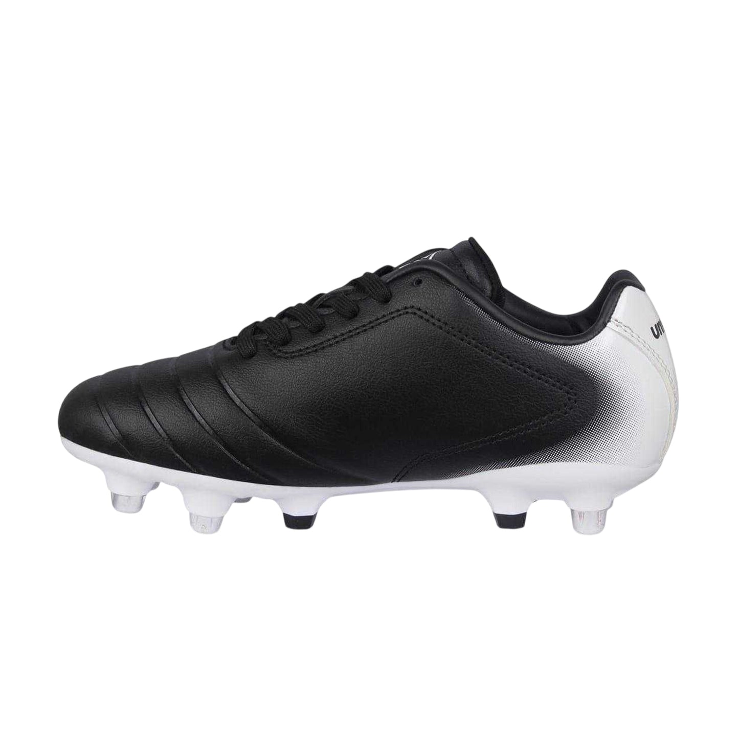 Black-White - Side - Umbro Childrens-Kids Calcio Soft Ground Football Boots