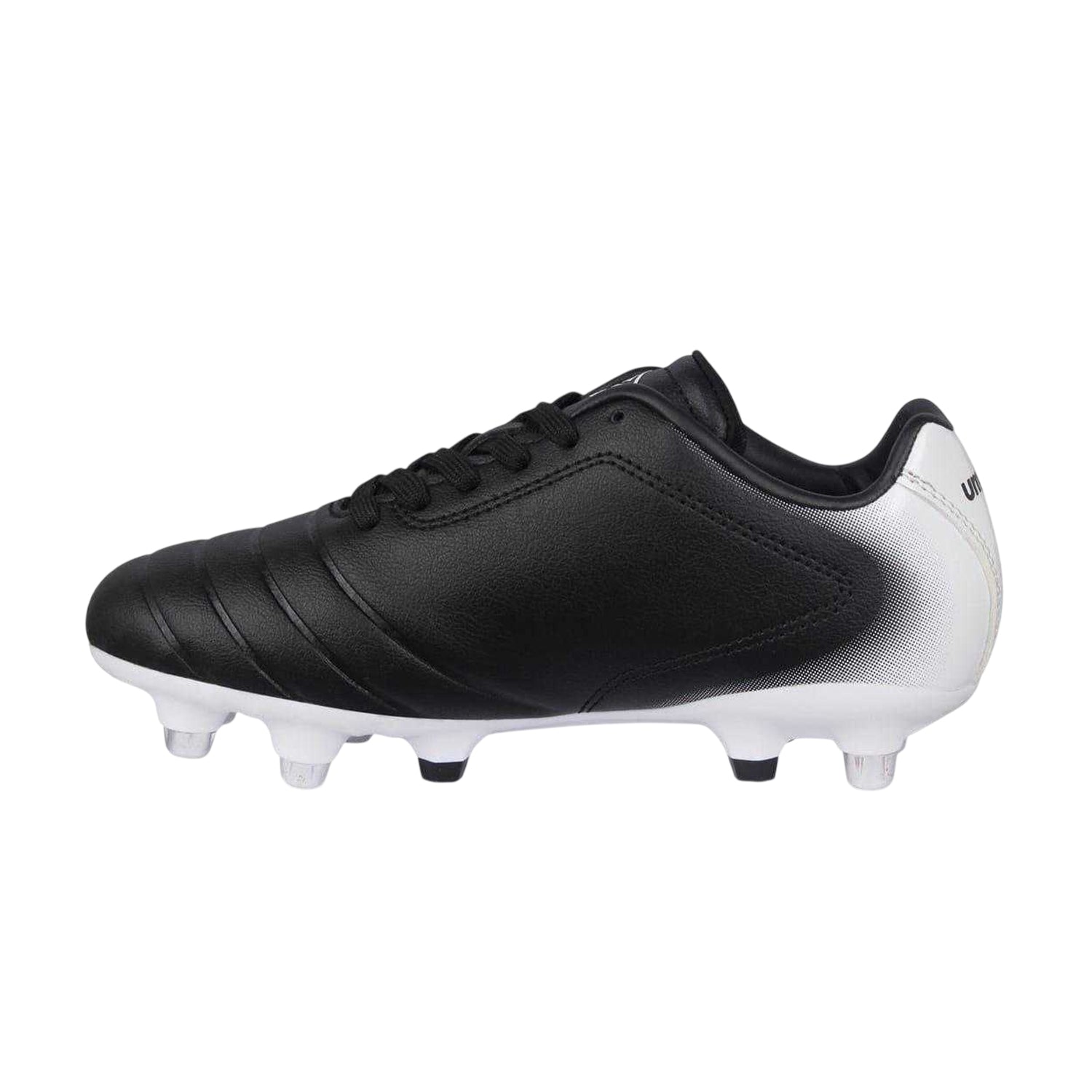 Black-White - Side - Umbro Childrens-Kids Calcio Soft Ground Football Boots