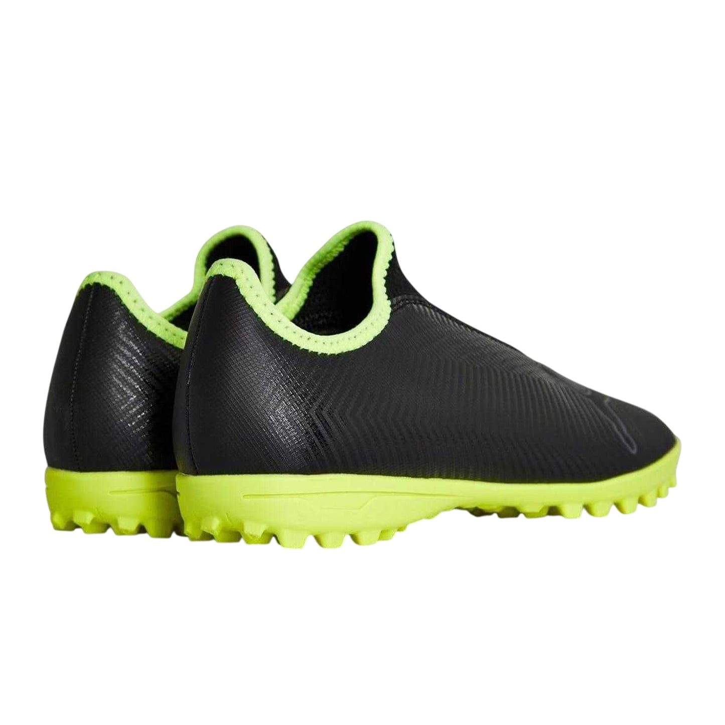 Black - Back - Puma Mens Finesse LL IT Chevron Leather Football Astro Turf Trainers