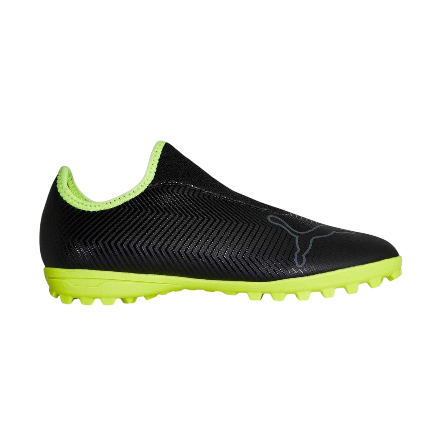Black - Lifestyle - Puma Mens Finesse LL IT Chevron Leather Football Astro Turf Trainers