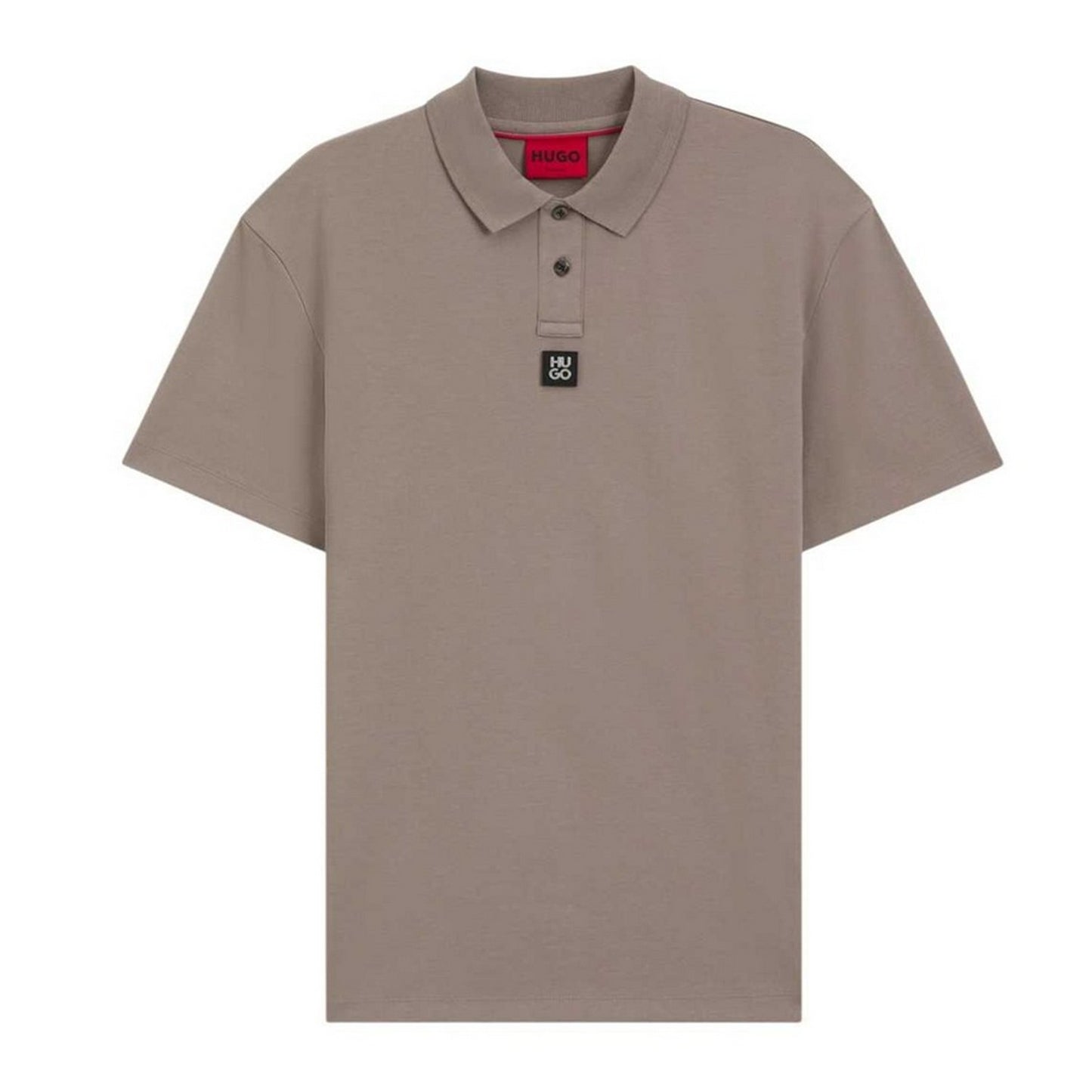 Medium Brown - Front - Hugo Mens Deabono Logo Polo Shirt