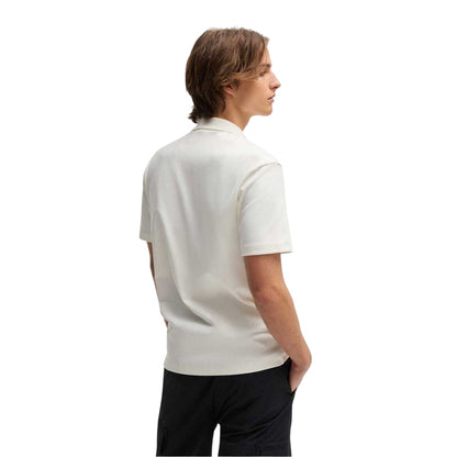 Natural - Back - Hugo Mens Deabono Logo Polo Shirt