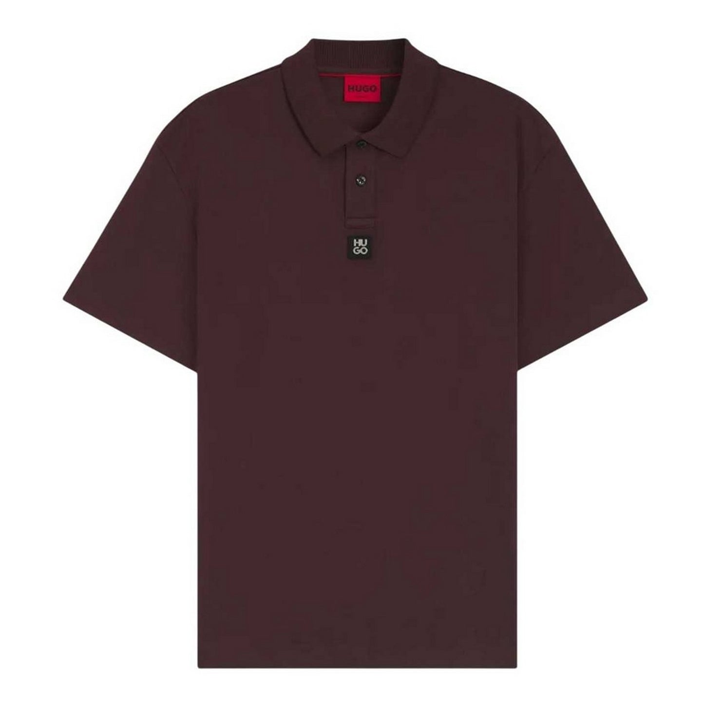 Brown - Front - Hugo Mens Deabono Logo Polo Shirt