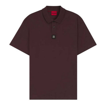 Brown - Front - Hugo Mens Deabono Logo Polo Shirt