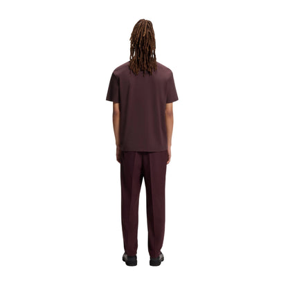 Brown - Back - Hugo Mens Deabono Logo Polo Shirt