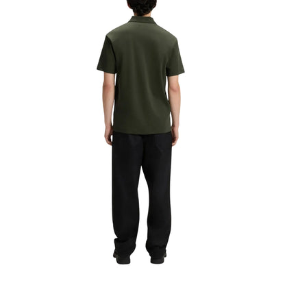 Dark Green - Back - Hugo Mens Deabono Logo Polo Shirt
