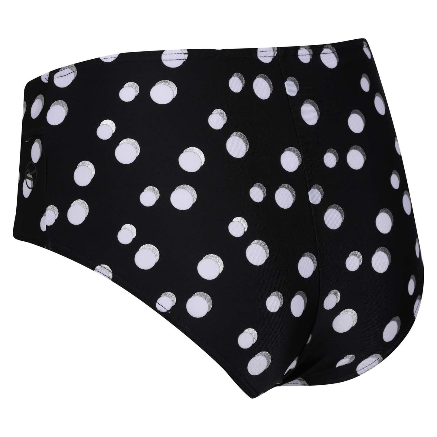Black-White - Side - Regatta Womens-Ladies Paloma Spotted Bikini Bottoms