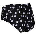 Black-White - Side - Regatta Womens-Ladies Paloma Spotted Bikini Bottoms