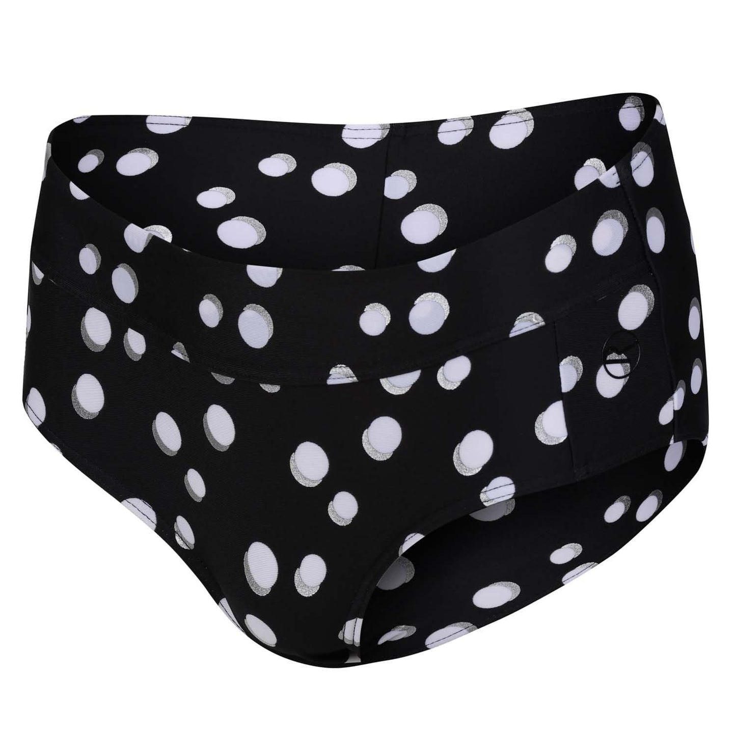 Black-White - Front - Regatta Womens-Ladies Paloma Spotted Bikini Bottoms