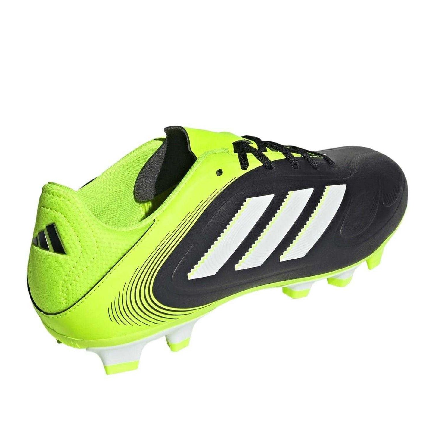 Black-Lemon - Back - Adidas Mens Copa Pure 3 Club Firm Ground Football Boots