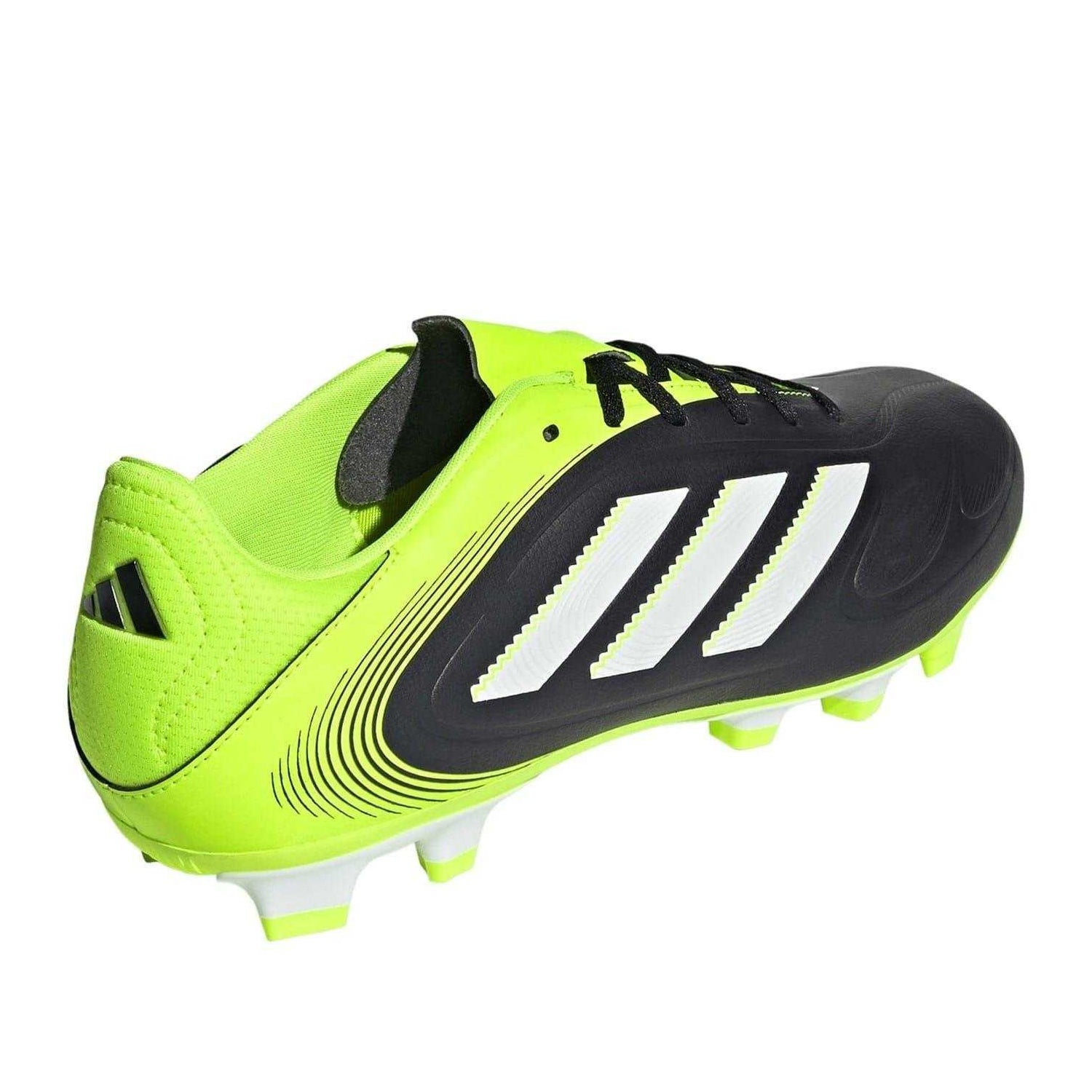 Black-Lemon - Back - Adidas Mens Copa Pure 3 Club Firm Ground Football Boots