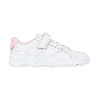 White-Pink - Lifestyle - Slazenger Childrens-Kids Starling Leather Trainers