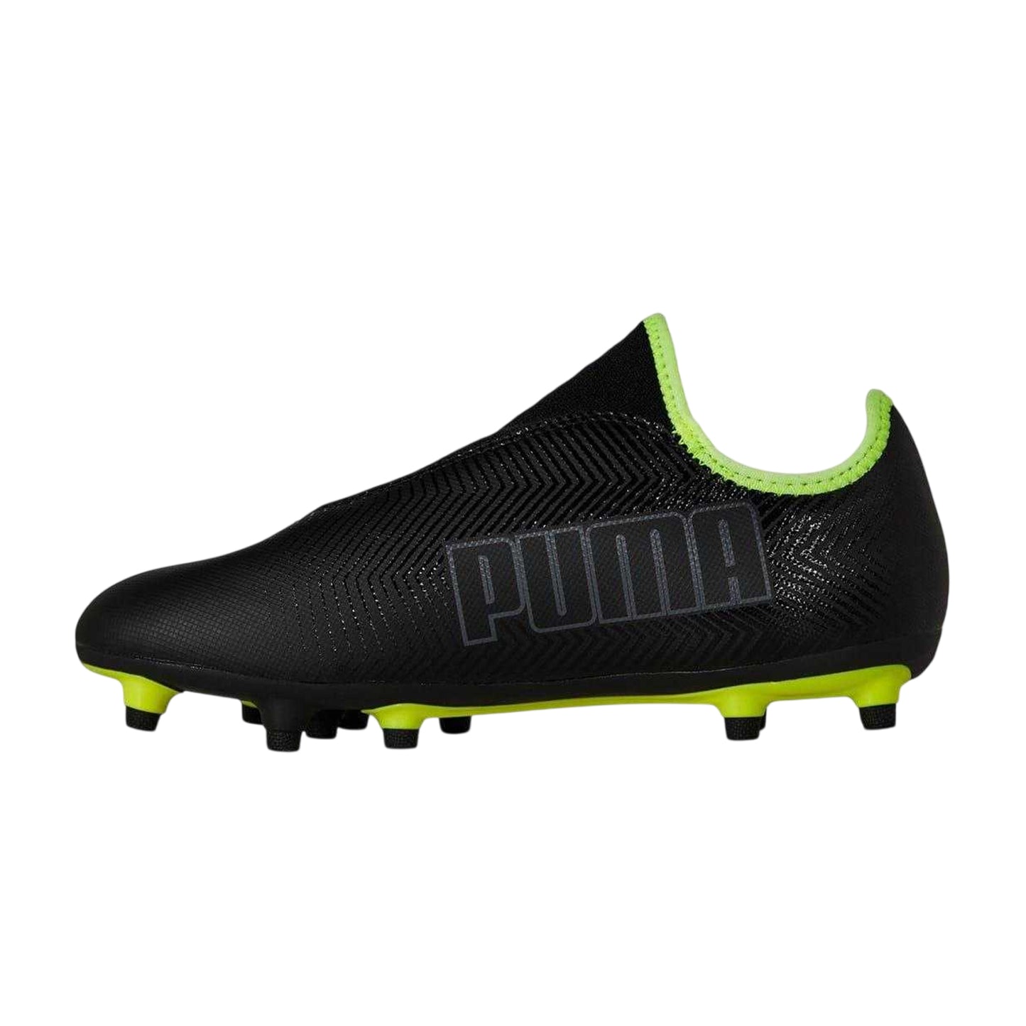 Black - Side - Puma Mens Finesse Leather Firm Ground Football Boots