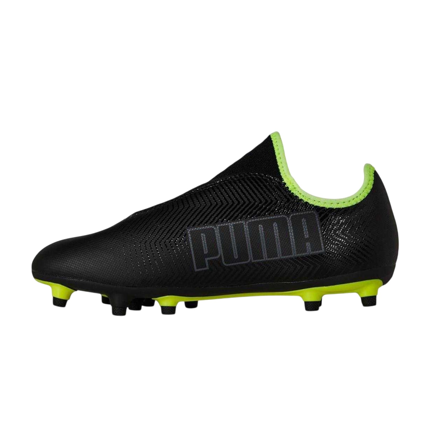 Black - Side - Puma Mens Finesse Leather Firm Ground Football Boots