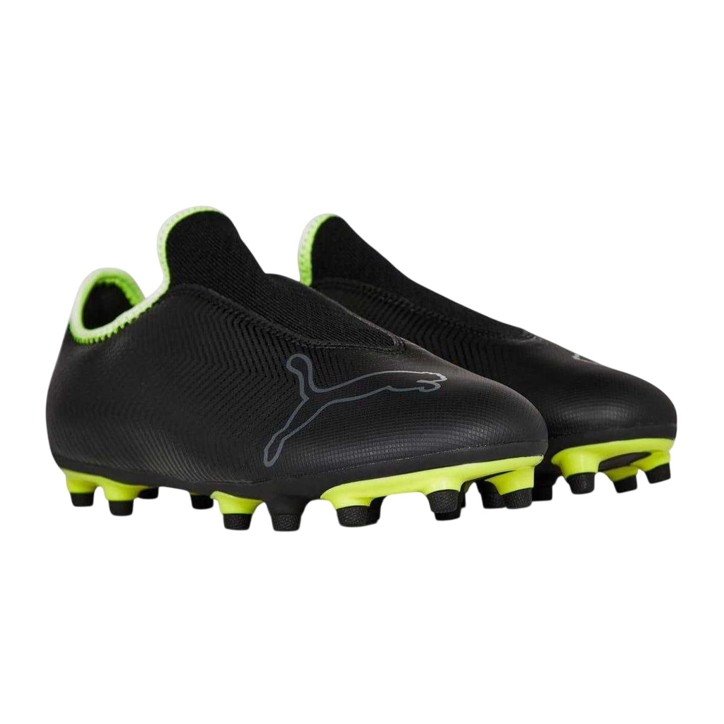 Black - Front - Puma Mens Finesse Leather Firm Ground Football Boots