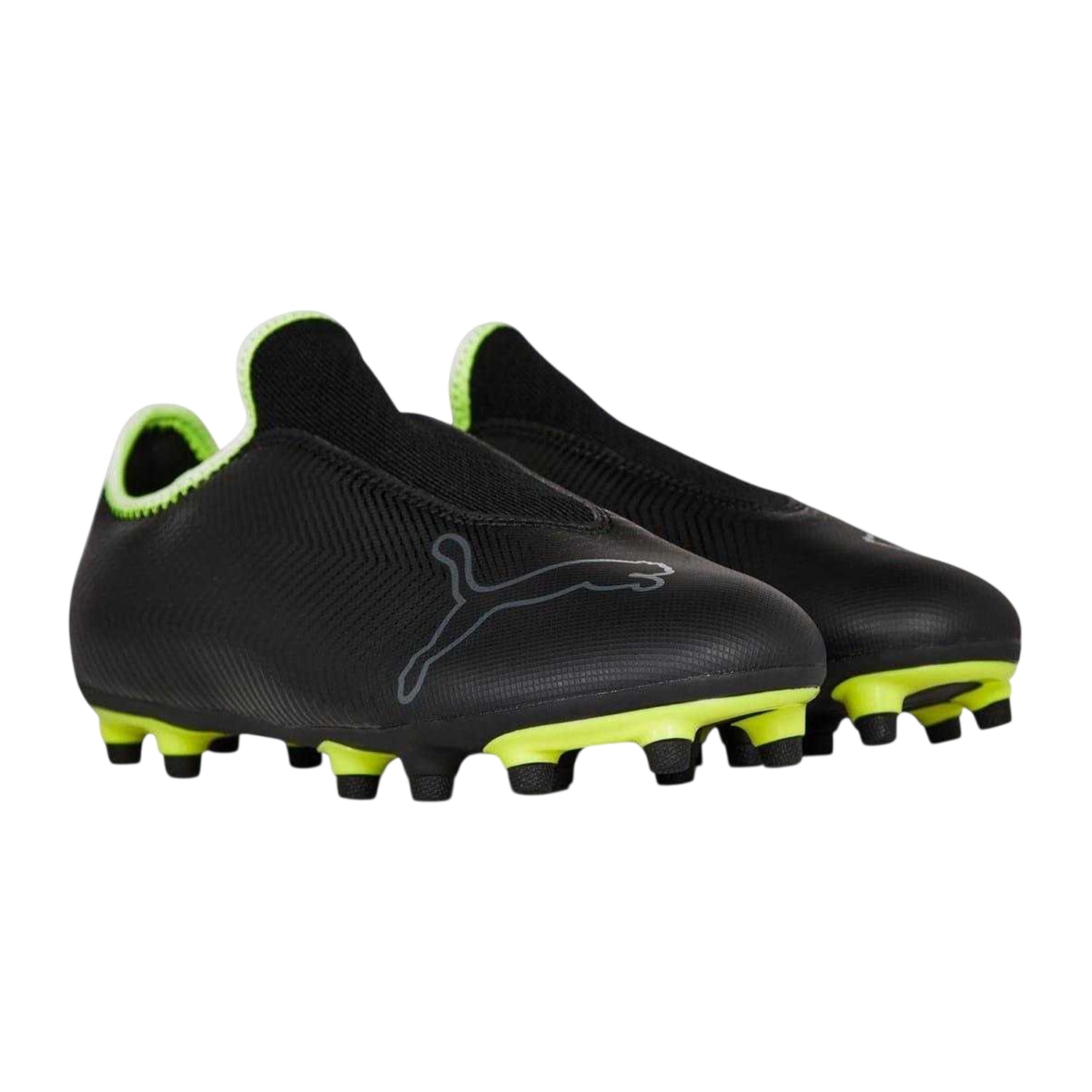 Black - Front - Puma Mens Finesse Leather Firm Ground Football Boots