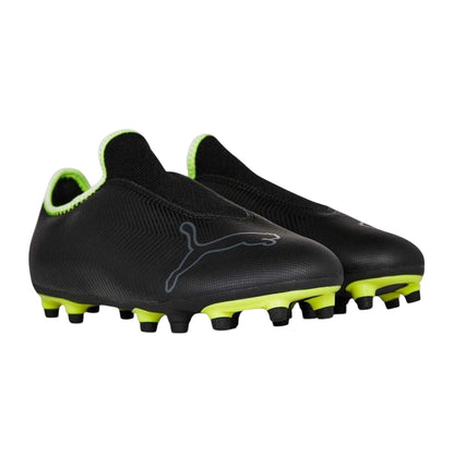 Black - Front - Puma Mens Finesse Leather Firm Ground Football Boots