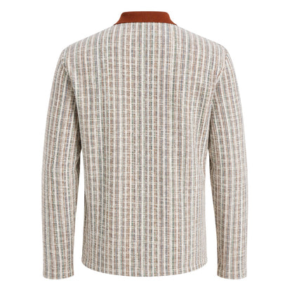 Brandy - Back - Jack And Jones Mens Striped Regular Winter Polo Shirt