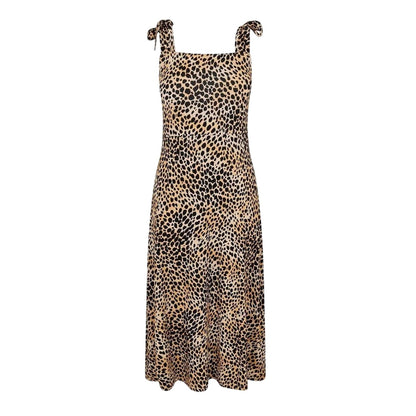 Beige - Front - Nobody´s Child Womens-Ladies Leopard Print Smock Dress
