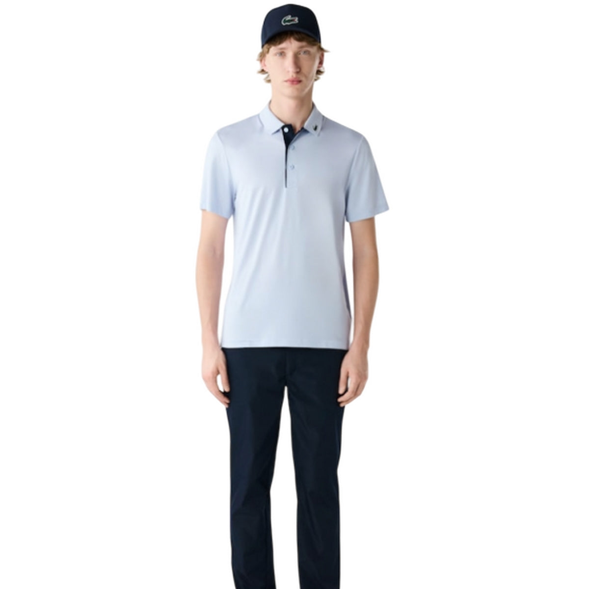Blue - Pack Shot - Lacoste Mens Regular Polo Shirt