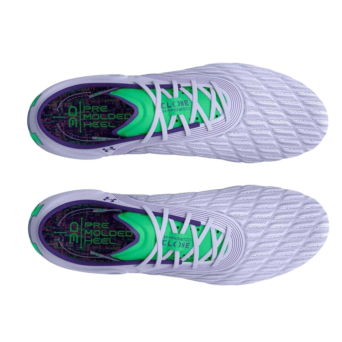 Celestial Grey - Side - Under Armour Mens Clone Magnetico Elite 3.0 Textured Firm Ground Football Boots