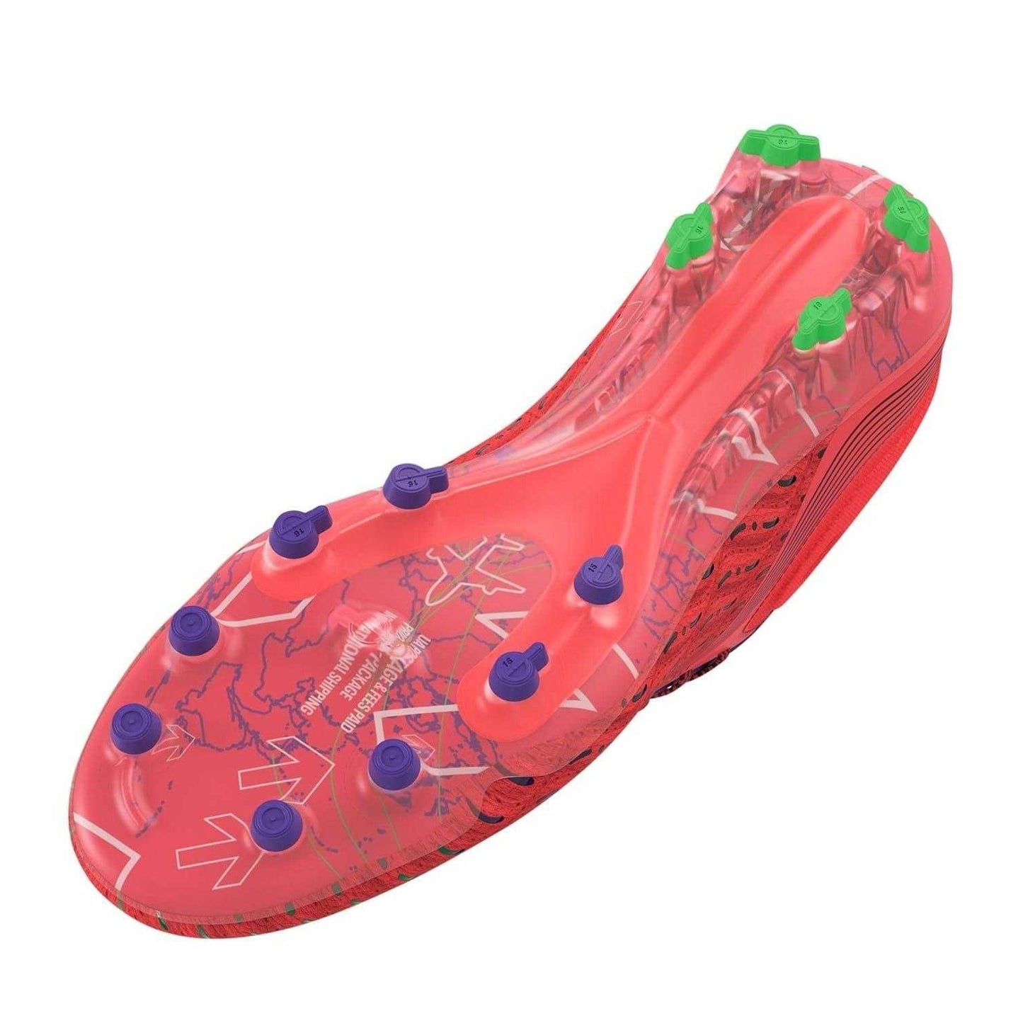 Red-Green - Lifestyle - Under Armour Mens Clone Magnetico Elite 3.0 Textured Firm Ground Football Boots