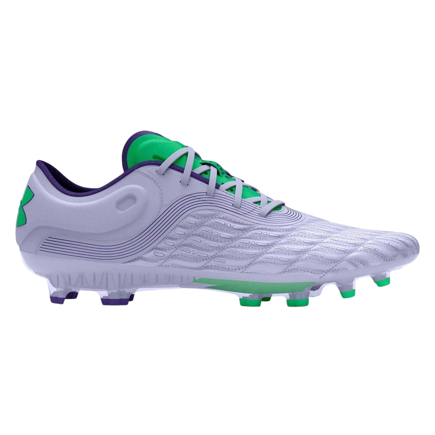 Celestial Grey - Front - Under Armour Mens Clone Magnetico Elite 3.0 Textured Firm Ground Football Boots