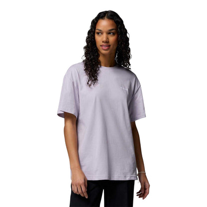 Lavender - Front - Columbia Womens-Ladies Floral Oversized T-Shirt